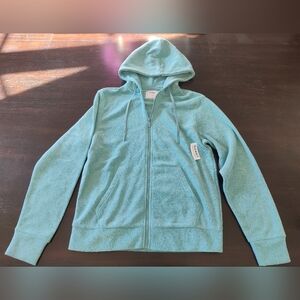 NWT Old Navy Teal Zip-Up Hoodie - Size M